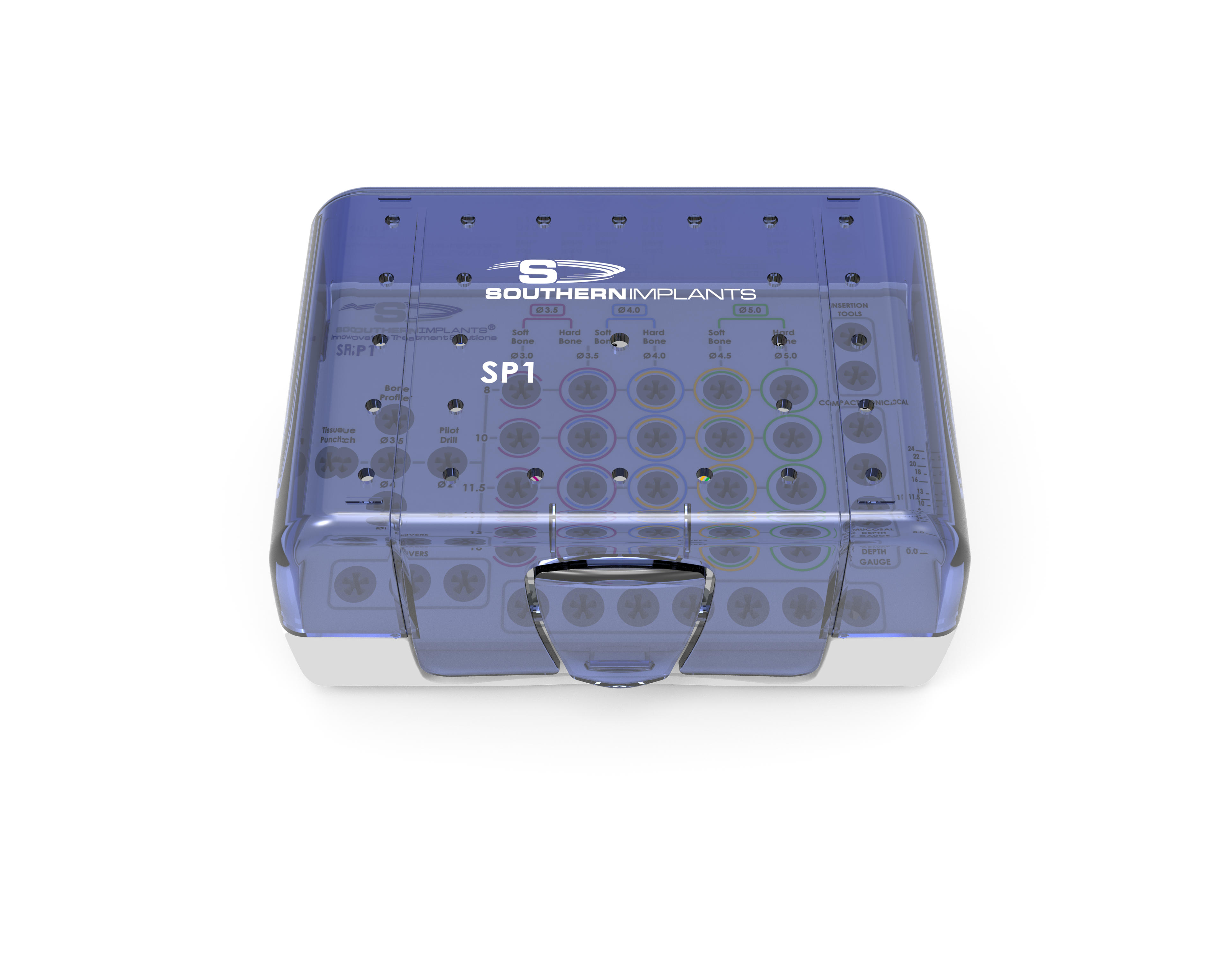 FRONT VIEW Easy-TrayS ONE I-SP-EG-BOX CLOSED + inside Insert S ONE I-SP-GS1-EG (1024)